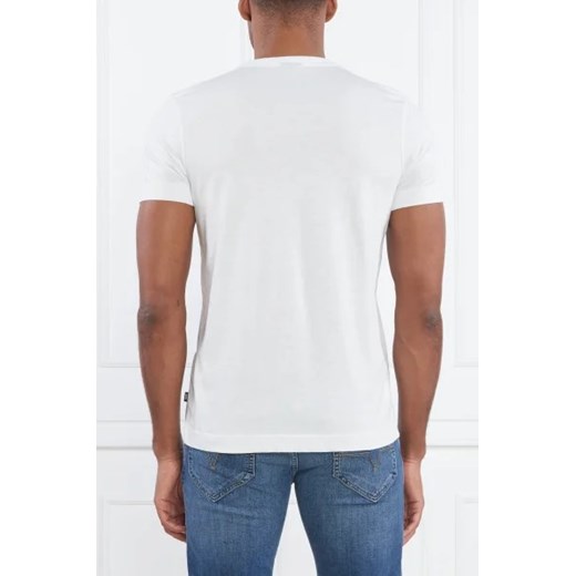 T-shirt męski Joop! biały w nadruki z krótkimi rękawami 