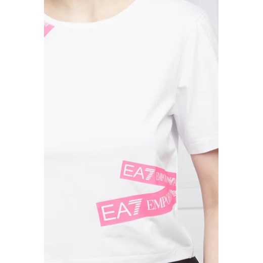 EA7 T-shirt | Cropped Fit L okazja Gomez Fashion Store