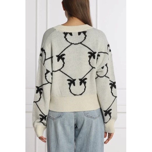 Pinko Wełniany sweter MIRARI | Cropped Fit Pinko XL okazyjna cena Gomez Fashion Store