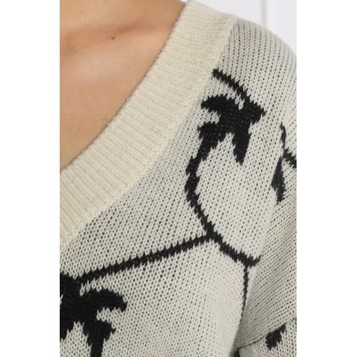 Pinko Wełniany sweter MIRARI | Cropped Fit Pinko XL wyprzedaż Gomez Fashion Store