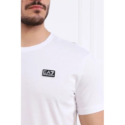 Emporio Armani t-shirt męski biały z krótkimi rękawami casual