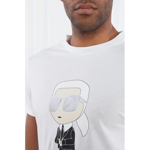 Karl Lagerfeld T-shirt CREWNECK | Slim Fit Karl Lagerfeld S promocja Gomez Fashion Store