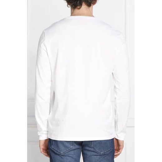 T-shirt męski biały Hugo Boss bawełniany z napisem