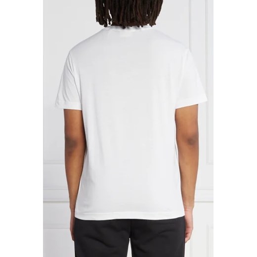 Biały t-shirt męski Gant z krótkim rękawem