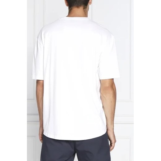 T-shirt męski BOSS HUGO biały młodzieżowy z napisami