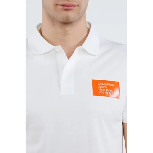 CALVIN KLEIN JEANS Polo COLORED ADDRESS BOX | Regular Fit L Gomez Fashion Store okazyjna cena
