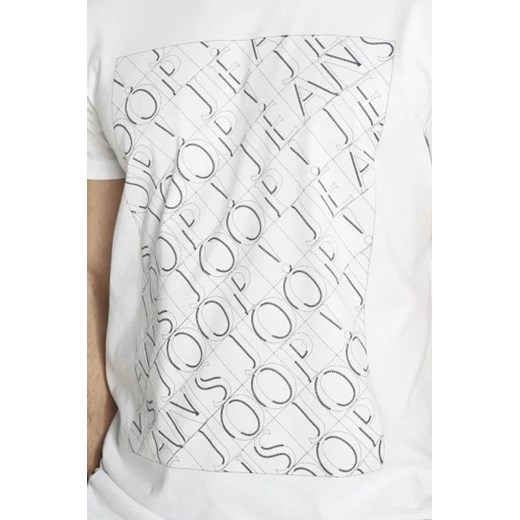 T-shirt męski Joop! biały bawełniany z krótkimi rękawami