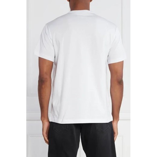 T-shirt męski biały Versace Jeans z krótkim rękawem jesienny młodzieżowy