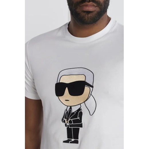 Karl Lagerfeld T-shirt CREWNECK | Regular Fit Karl Lagerfeld XXXL wyprzedaż Gomez Fashion Store