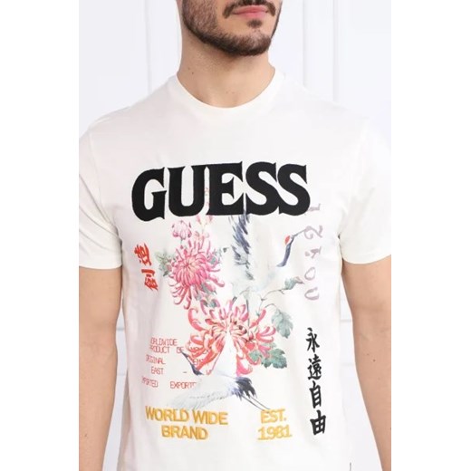GUESS JEANS T-shirt TOKYO COLLAGE | Regular Fit L wyprzedaż Gomez Fashion Store