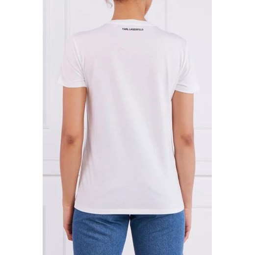 Karl Lagerfeld T-shirt ikonik 2.0 | Regular Fit Karl Lagerfeld XS okazyjna cena Gomez Fashion Store
