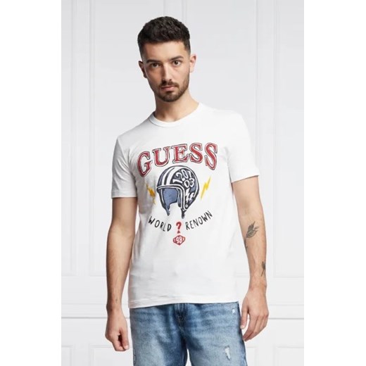 GUESS JEANS T-shirt ROUTE | Slim Fit L promocja Gomez Fashion Store