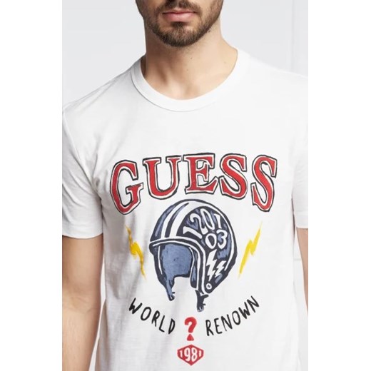 GUESS JEANS T-shirt ROUTE | Slim Fit M okazyjna cena Gomez Fashion Store