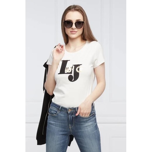 Liu Jo Sport T-shirt | Regular Fit ze sklepu Gomez Fashion Store w kategorii Bluzki damskie - zdjęcie 164200002