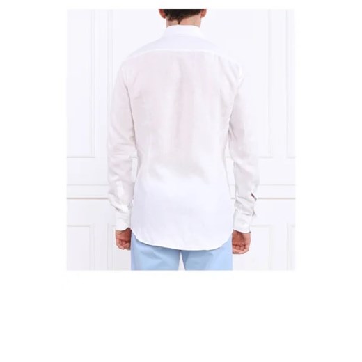 BOSS BLACK Lniana koszula H-HANK-kent-C1-214 | Slim Fit 39 Gomez Fashion Store promocyjna cena