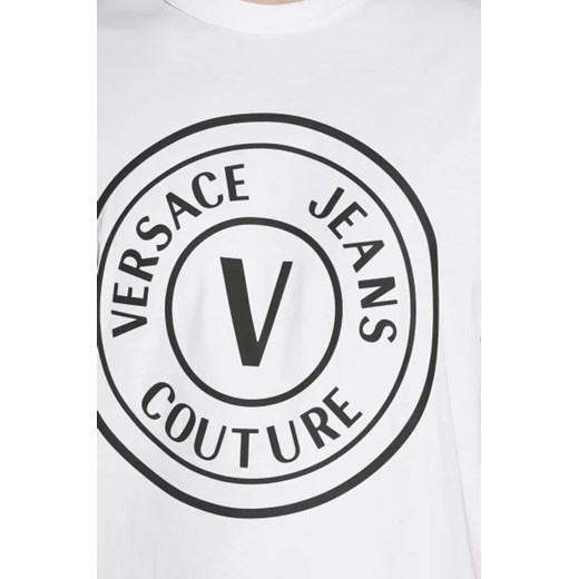 T-shirt męski Versace Jeans biały z krótkimi rękawami