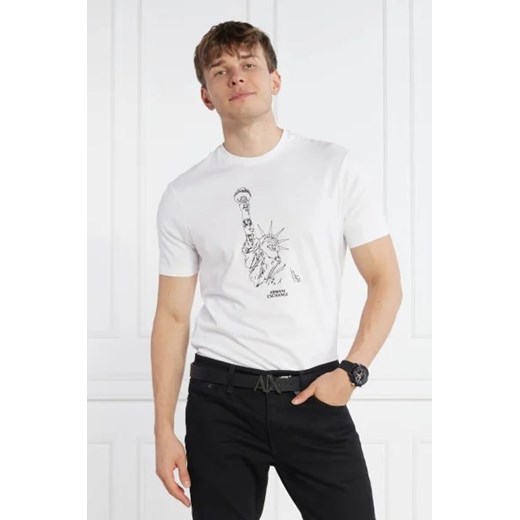 T-shirt męski Armani Exchange biały 