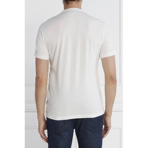 Biały t-shirt męski Michael Kors z krótkimi rękawami bawełniany 