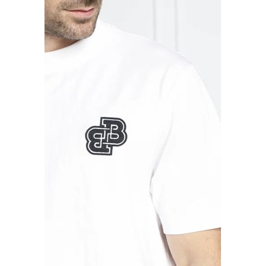 T-shirt męski BOSS HUGO z bawełny biały z krótkimi rękawami 