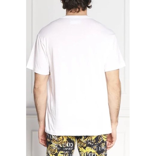 T-shirt męski Versace Jeans z krótkimi rękawami z napisami