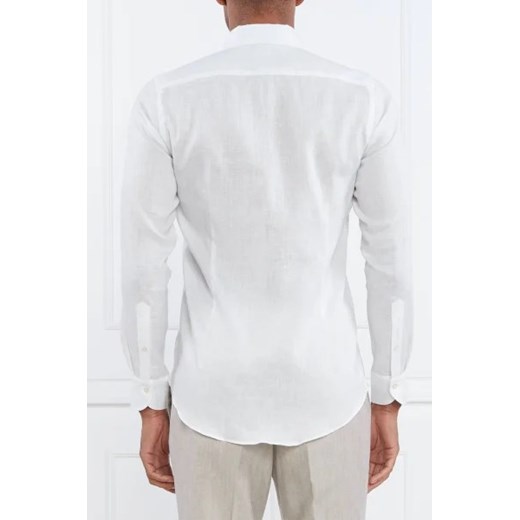 Emanuel Berg Lniana koszula bellagio | Slim Fit Emanuel Berg 42 okazja Gomez Fashion Store