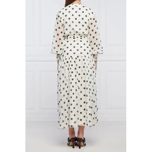 Sukienka Marella casual midi prosta z dekoltem w serek