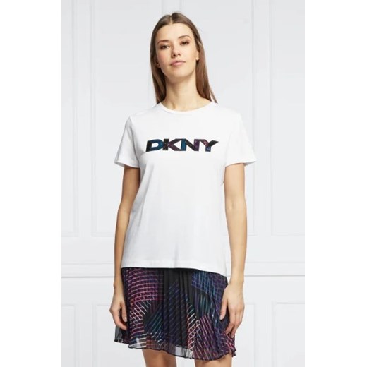 DKNY T-shirt SEQUIN | Regular Fit XS okazja Gomez Fashion Store