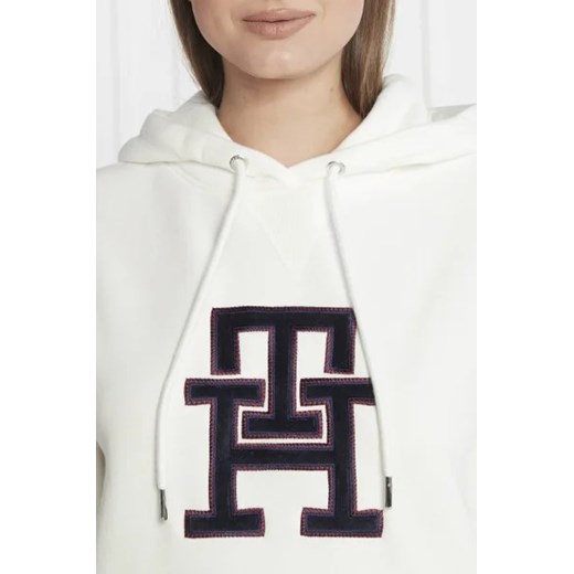 Bluza damska biała Tommy Hilfiger z napisami