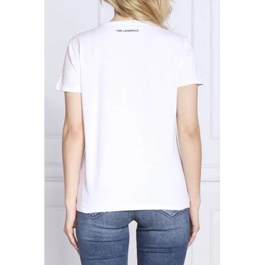 Karl Lagerfeld T-shirt ikonik 2.0 | Regular Fit Karl Lagerfeld L promocyjna cena Gomez Fashion Store