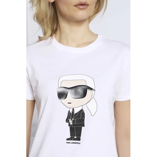 Karl Lagerfeld T-shirt ikonik 2.0 | Regular Fit Karl Lagerfeld XS Gomez Fashion Store promocja