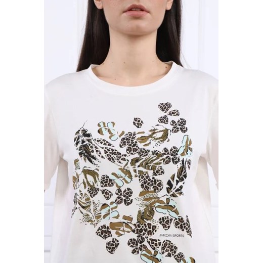 Marc Cain T-shirt | Regular Fit Marc Cain 34 wyprzedaż Gomez Fashion Store