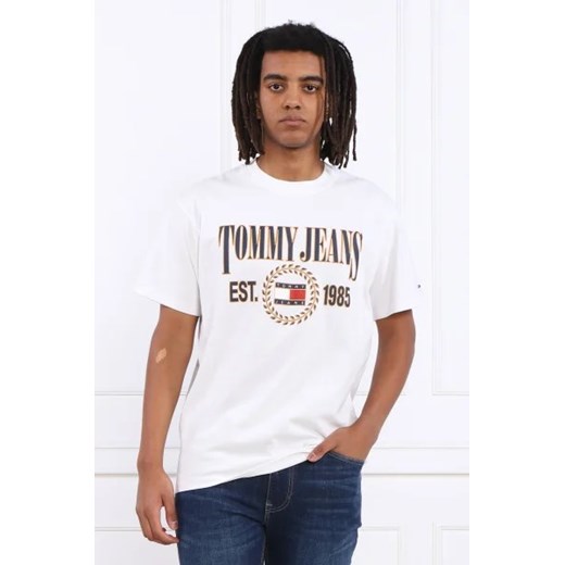 T-shirt męski Tommy Jeans na lato z krótkim rękawem 