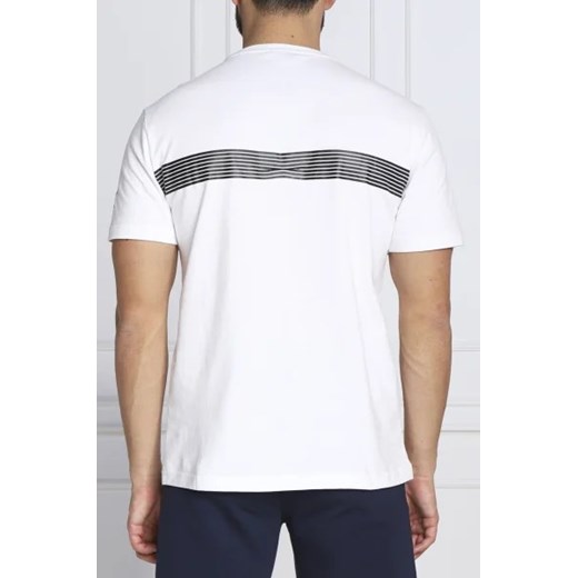 Biały t-shirt męski Emporio Armani z krótkim rękawem