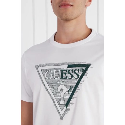 GUESS T-shirt SS CN SHADED TRIANGL | Regular Fit Guess XXL promocyjna cena Gomez Fashion Store