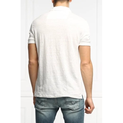 GUESS Lniane polo KISMI | Regular Fit Guess L okazja Gomez Fashion Store