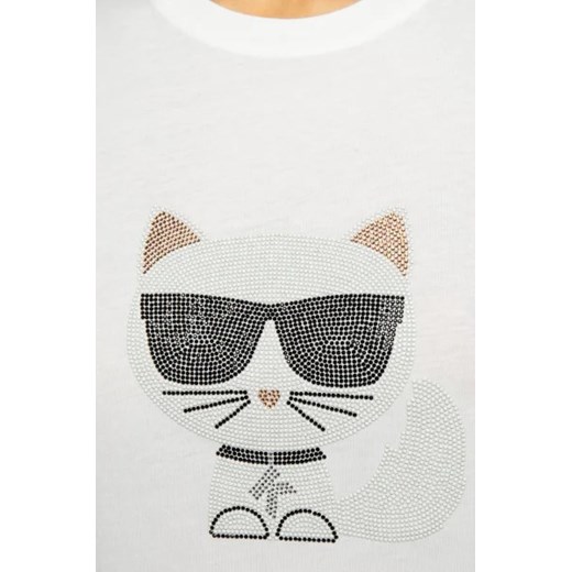 Karl Lagerfeld T-shirt | Regular Fit Karl Lagerfeld XS okazyjna cena Gomez Fashion Store