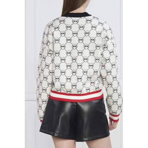 Sweter damski Pinko z wiskozy z dekoltem w serek