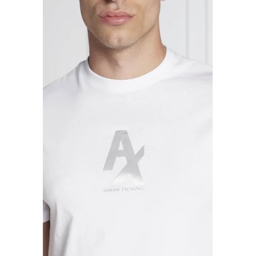 T-shirt męski Armani Exchange z napisami z krótkim rękawem 