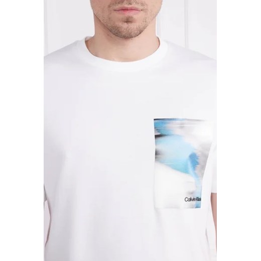 Calvin Klein T-shirt Glitch | Regular Fit Calvin Klein XL okazja Gomez Fashion Store