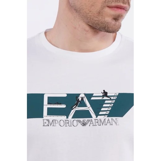 T-shirt męski Emporio Armani młodzieżowy z krótkim rękawem