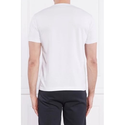 T-shirt męski Emporio Armani biały młodzieżowy z krótkim rękawem