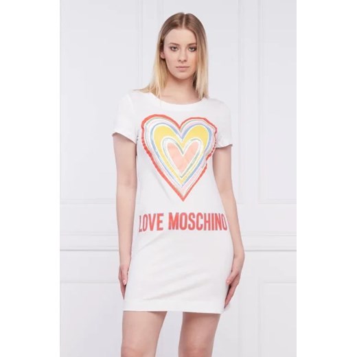 Sukienka Love Moschino bawełniana