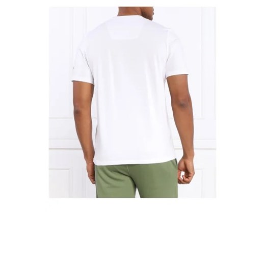 T-shirt męski Aeronautica Militare z krótkim rękawem biały w stylu młodzieżowym 
