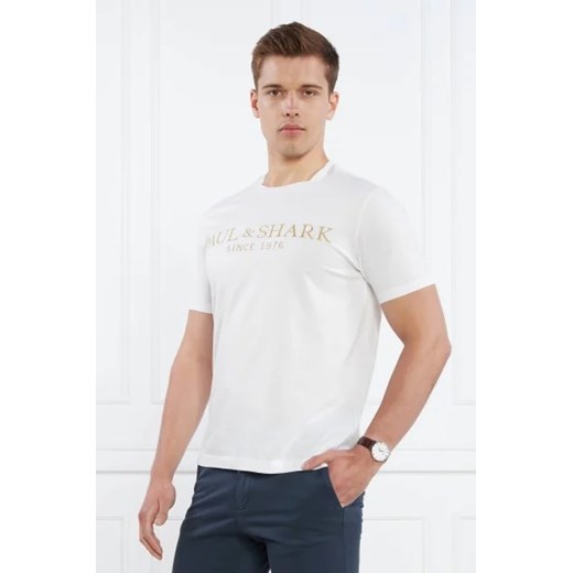 Paul&Shark T-shirt MEN''S KNITTED T-SHIRT C.W. COTTON | Regular Fit Paul&shark M okazja Gomez Fashion Store