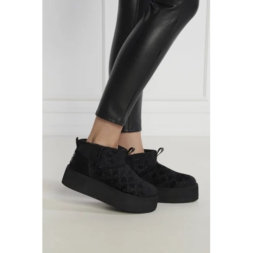 Karl Lagerfeld Śniegowce THERMO Short Pull On Boot | z dodatkiem skóry Karl Lagerfeld 40 Gomez Fashion Store