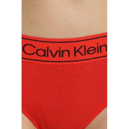 Majtki damskie Calvin Klein Underwear czerwone z elastanu