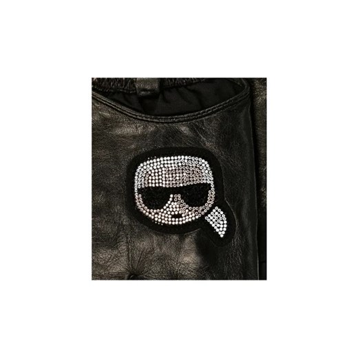Karl Lagerfeld Skórzane rękawiczki K/Ikonik Rhinest Karl Lagerfeld S okazja Gomez Fashion Store