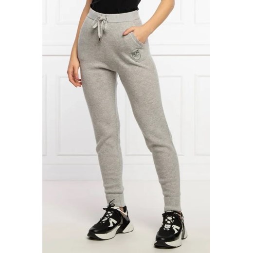 Pinko Wełniane spodnie dresowe TEROLDEGO | Regular Fit | z dodatkiem kaszmiru Pinko XL wyprzedaż Gomez Fashion Store
