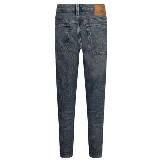 Jeansy męskie Superdry niebieskie z bawełny 