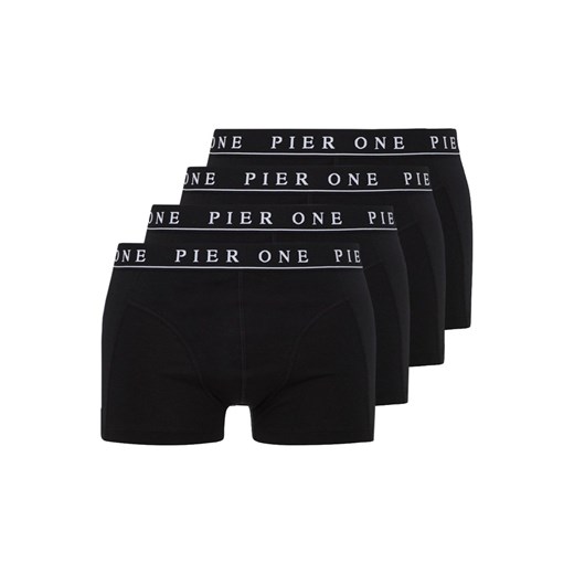 Pier One SOLID 4 PACK Panty black zalando czarny mat